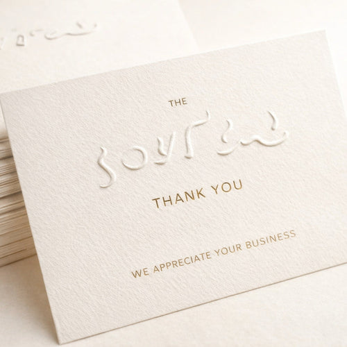 custom thank you cards for creating your own hair extension brand